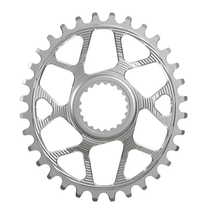 Works Components Oval Chainring, Shimano DM, 32T, Boost 3mm, Slv