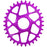 Works Components Oval Chainring, Shimano DM, 30T, Boost 3mm, Purple