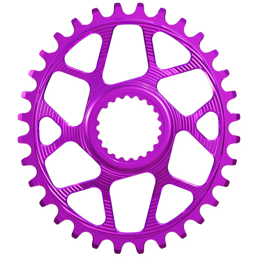 Works Components Oval Chainring, Shimano DM, 30T, Boost 3mm, Purple