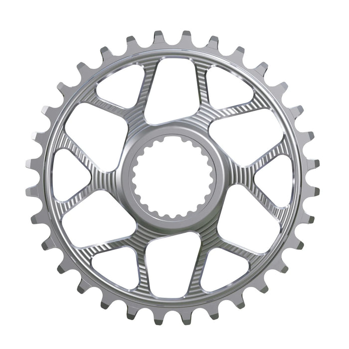 Works Components Round Chainring, Shimano DM, 28T, Boost 3mm, Slv