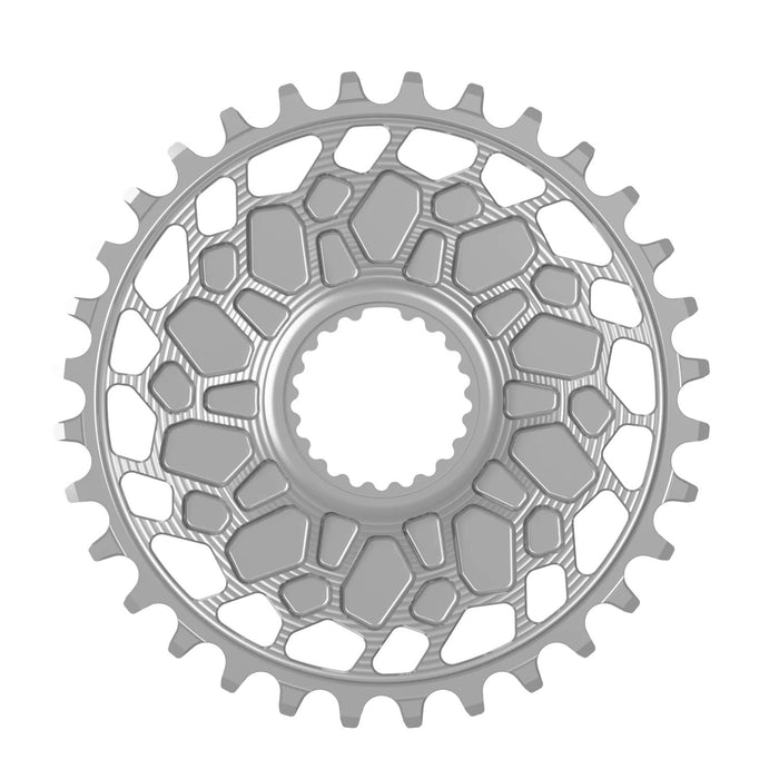 Works Components GEO Chainring, Shimano DM, 30T, Boost 3mm, Slv