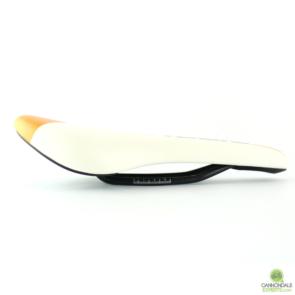 Cannondale CX Saddle White/Orange/Black Chromoly Rail - Take Off New