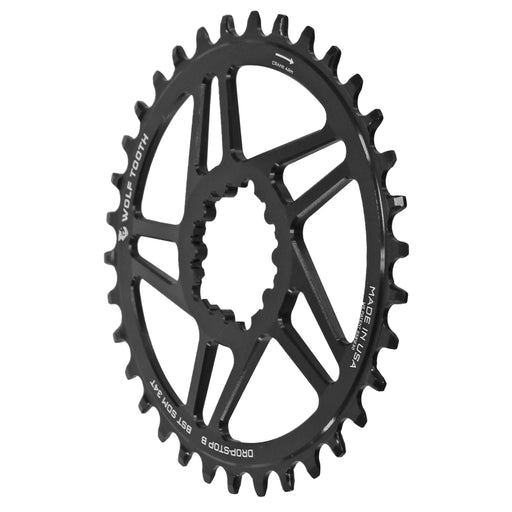 Wolf Tooth Components 3-Bolt Boost Chainring (DropStop-B), 28T - Black