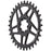 Wolf Tooth Components 8-Bolt Oval Direct Mount Ring (3mm Offset), 30T, Blk