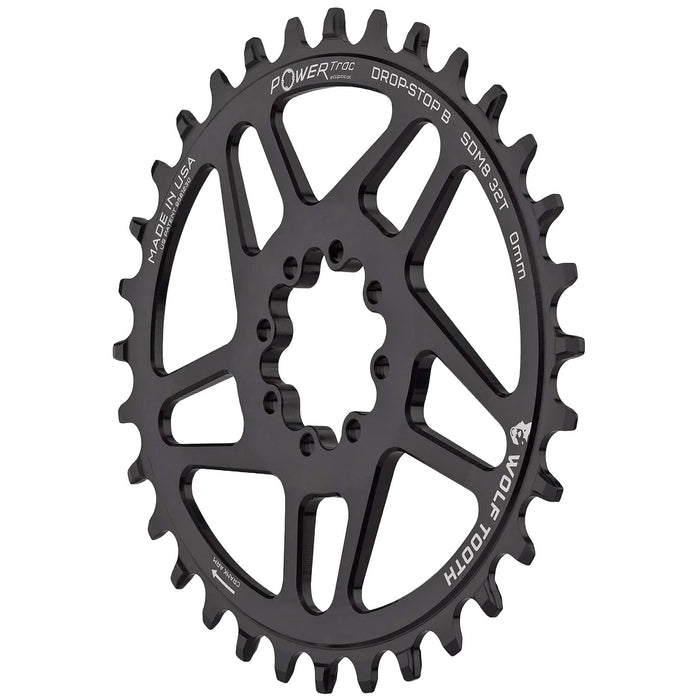Wolf Tooth Components 8-Bolt Oval Direct Mount Ring (3mm Offset), 30T, Blk