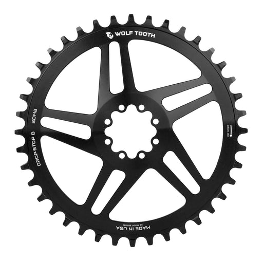 Wolf Tooth Components 8-Bolt Road/Gravel Chainring (Flat Top), 42T - Blk