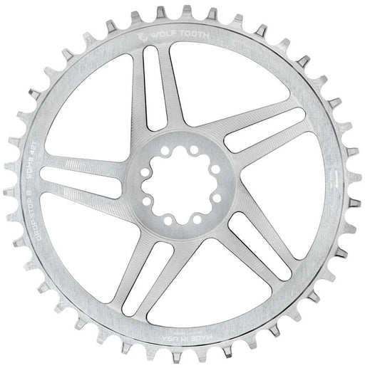 Wolf Tooth Components 8-Bolt Road/Gravel Chainring (Flat Top), 42T, Silver