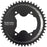 Wolf Tooth Aero 110 Asymmetric BCD Chainring - 46t, 110 Asymmetric BCD, 4-Bolt, Drop-Stop ST, For Shimano GRX 800 Series, Black