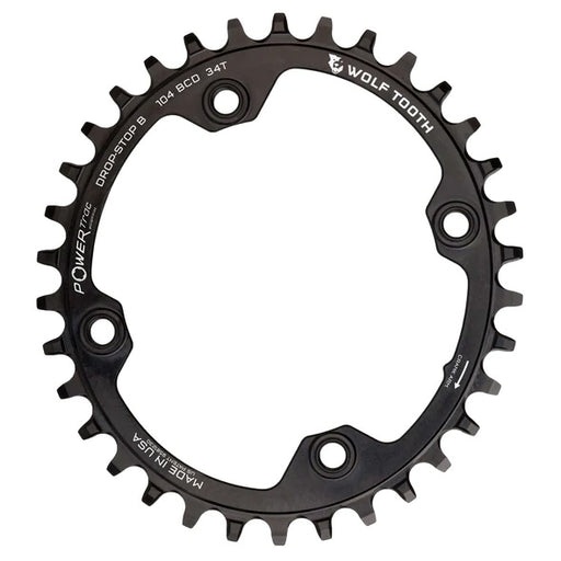 Wolf Tooth Components Elliptical 104BCD Chainring, 32T, DropStop B - Blk