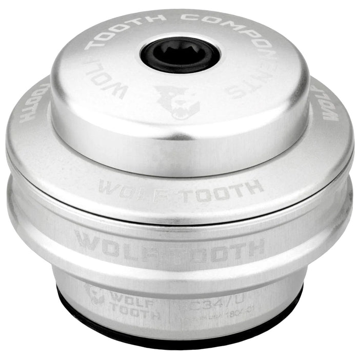Wolf Tooth Performance Headset - EC34/28.6 Upper, 16mm Stack, Raw Silver
