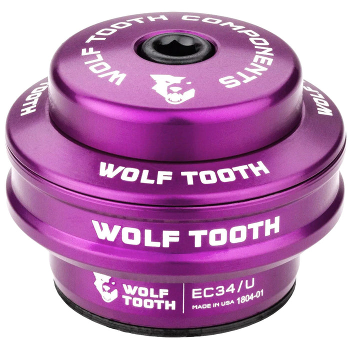 Wolf Tooth Performance Headset - EC34/28.6 Upper, 16mm Stack, Ultraviolet Purple