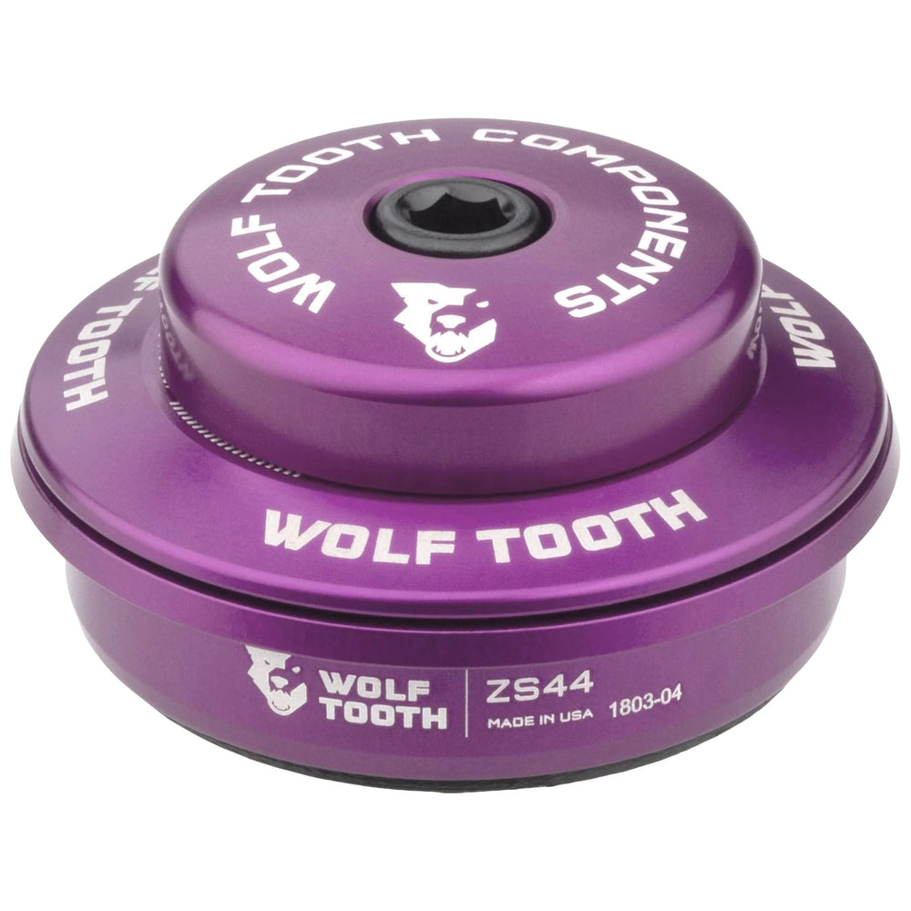 Wolf Tooth Performance Headset - ZS44/28.6 Upper, 6mm Stack, Ultraviolet Purple