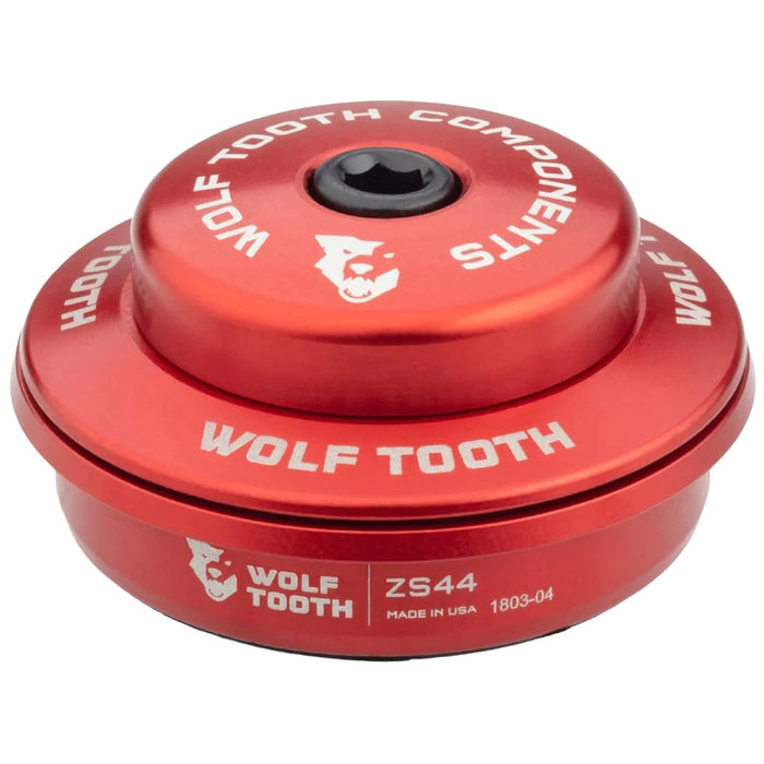 Wolf Tooth Performance Headset - ZS44/28.6 Upper, 6mm Stack, Red