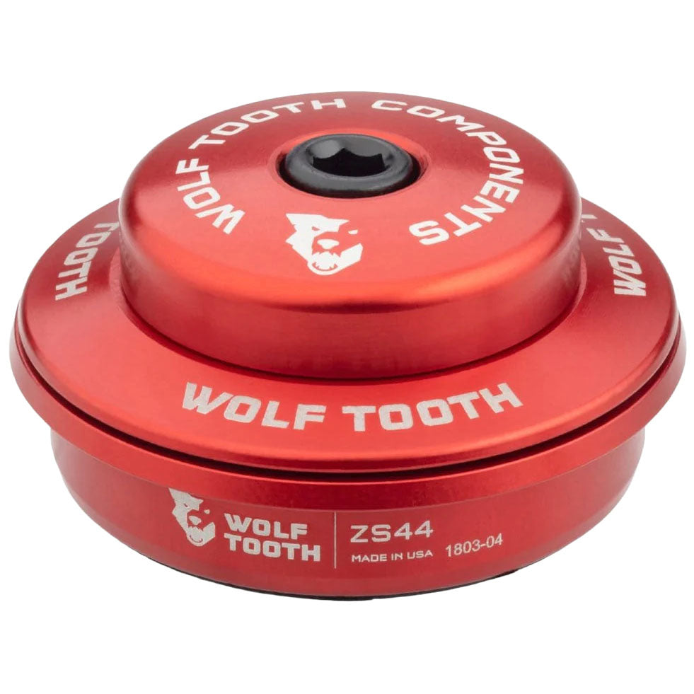 Wolf Tooth Performance Headset - ZS44/28.6 Upper, 6mm Stack, Red