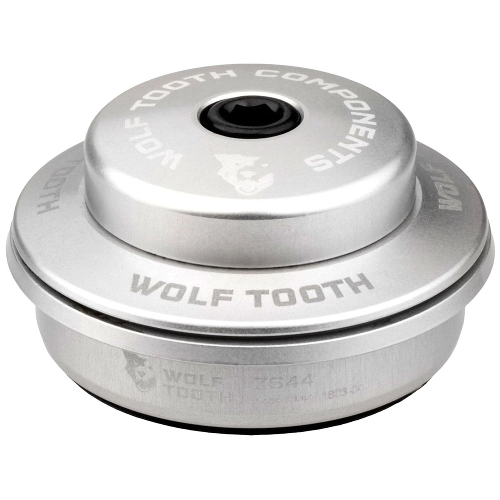 Wolf Tooth Premium Headset - ZS44/28.6 Upper, 6mm Stack, Raw Silver