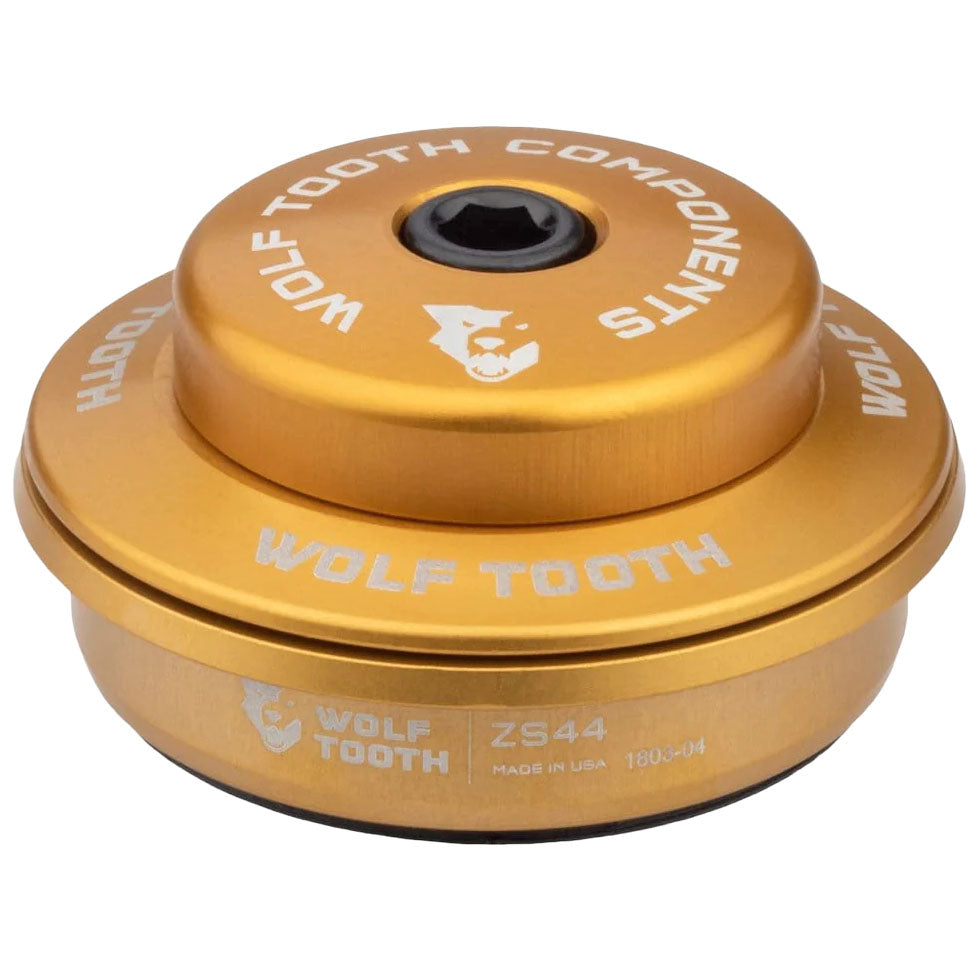 Wolf Tooth Premium Headset -ZS44/28.6 Upper, 6mm,  Gold