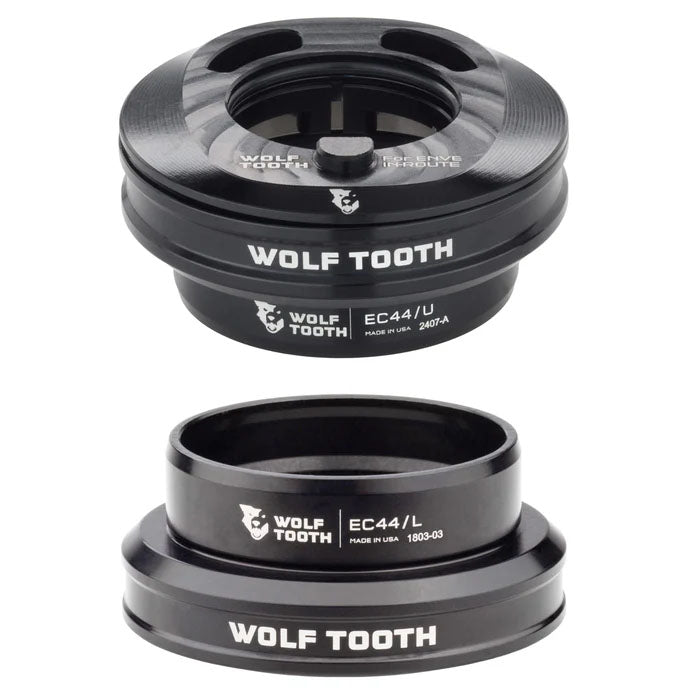 Wolf Tooth Premium Internal Headset - EC44 Upper / EC44 Lower, For Enve In-Route System Only, Black