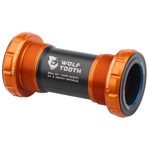 Wolf Tooth Components Bottom Bracket, BSA Shell, 29mm DUB, Orange