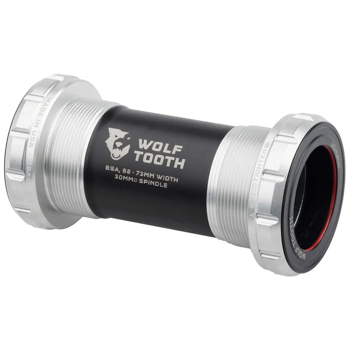 Wolf Tooth Components Bottom Bracket, BSA Shell, 30mm, Raw Silver