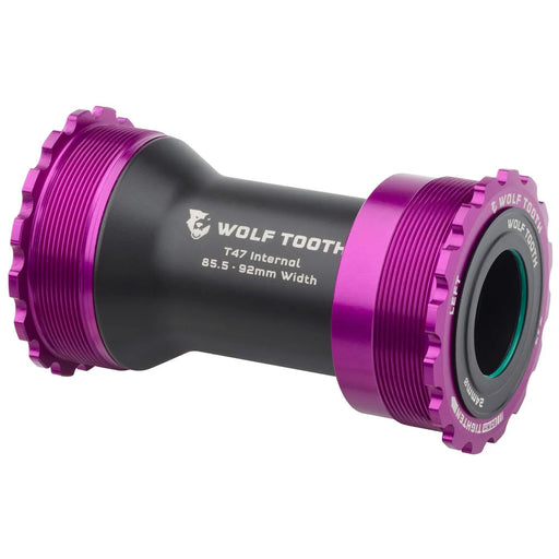 Wolf Tooth Components Bottom Bracket, T47 Internal, 24mm for Shimano, UV Pur