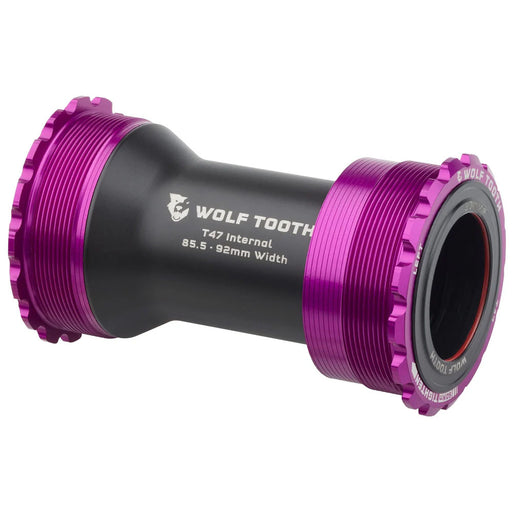 Wolf Tooth Components Bottom Bracket, T47 Internal, 30mm, Ultraviolet Purple