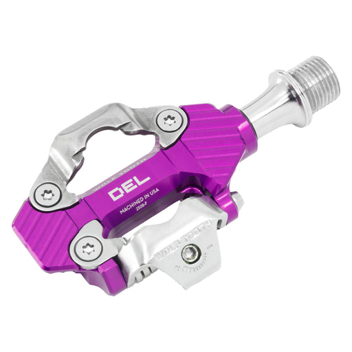 Wolf Tooth Components DEL Gravel Clipless Pedal, Ultraviolet Purple