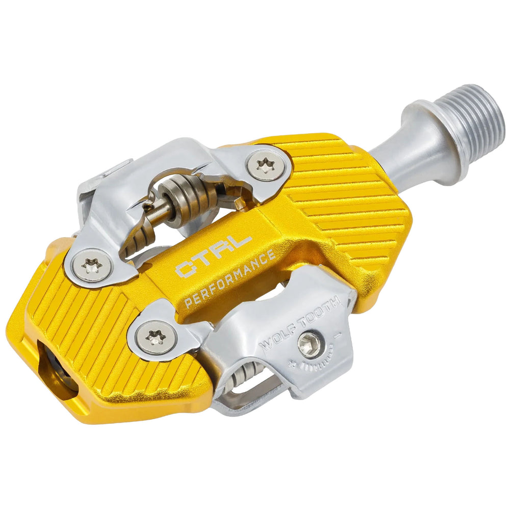 Wolf Tooth Components CTRL Trail Performance Clipless Pedal, Gold