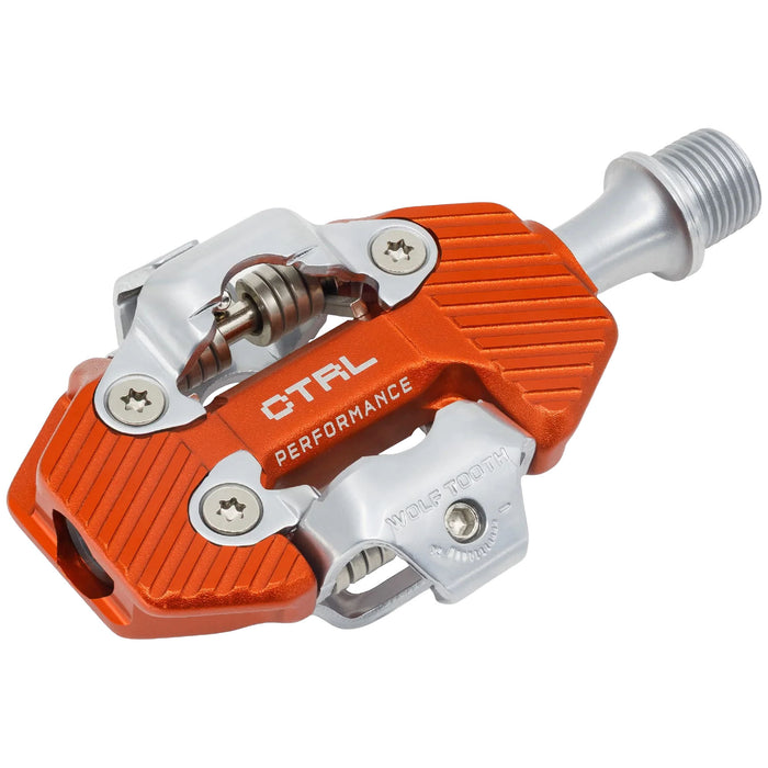 Wolf Tooth Components CTRL Trail Performance Clipless Pedal, Orange