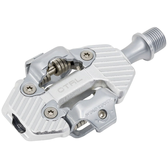 Wolf Tooth Components CTRL Trail Performance Clipless Pedal, Silver