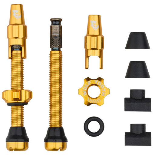 Wolf Tooth Components Tubeless Valve Stem Kit, Clik Valve, 44mm, Gold