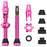 Wolf Tooth Components Tubeless Valve Stem Kit, Clik Valve, 44mm, Pink