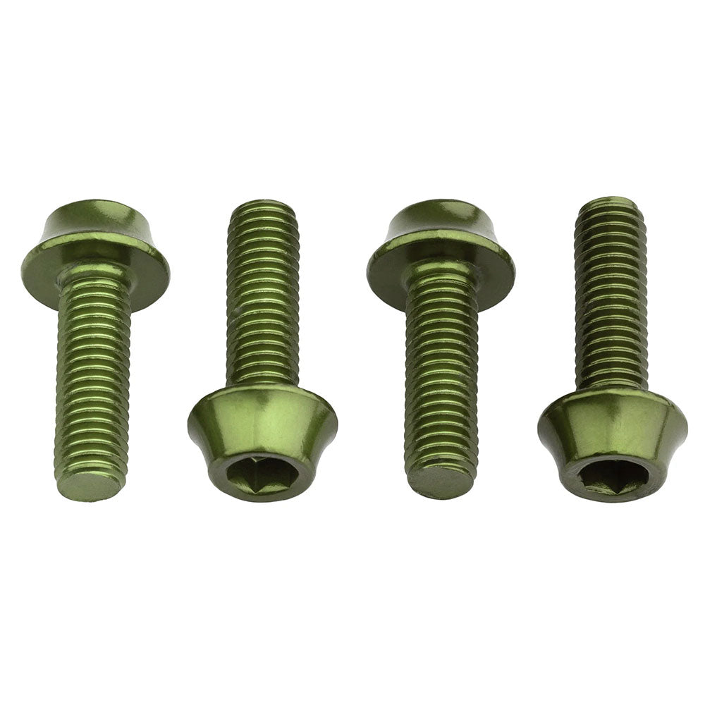 Wolf Tooth Components Aluminum Bottle Cage Bolt, 4 pcs - Olive