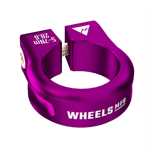 Wheels Mfg Bolt-On Seatpost Collar, 29.8mm, Purple