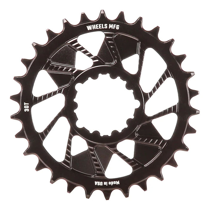 Wheels Mfg SRAM 3-Bolt DM Boost HG+ Chainring 30t, Black
