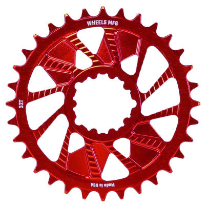 Wheels Mfg SRAM 3-Bolt DM Boost Chainring 34t, Red