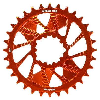 Wheels Mfg SRAM 3-Bolt DM Boost Chainring 34t, Orange