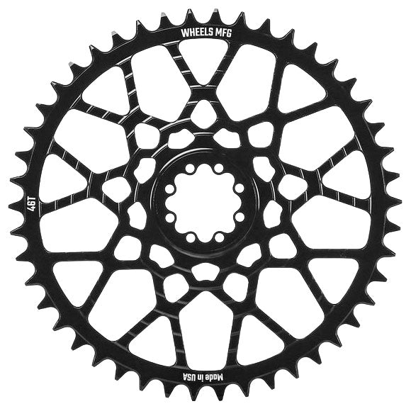 Wheels Mfg SRAM 8-bolt Gravel Chainring, 46T, Black
