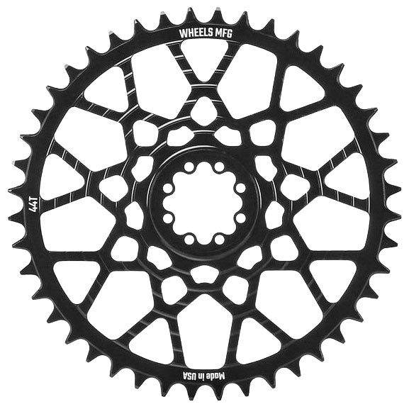 Wheels Mfg SRAM 8-bolt Gravel Chainring, 44T, Black