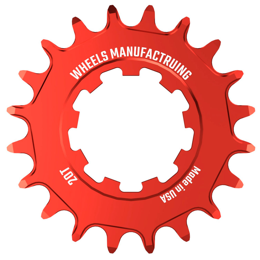 Wheels Mfg SOLO-XD Singlespeed Cog, 20t, Red