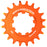 Wheels Mfg SOLO-XD Singlespeed Cog, 20t, Orange