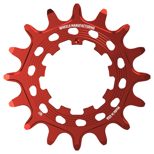 Wheels Mfg SOLO-HG Singlespeed Cog, 16t, Red