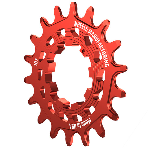 Wheels Mfg SOLO-HG Singlespeed Cog, 18t, Red
