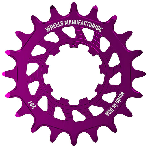 Wheels Mfg SOLO-HG Singlespeed Cog, 20t, Purple