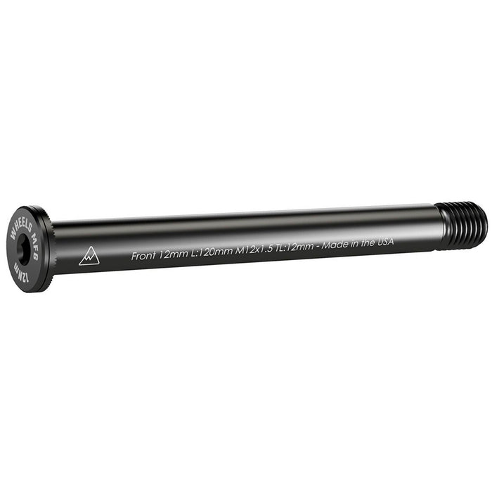 Wheels Mfg Thru-Axle, Front, 12mm, 1.5x128mm - Blk