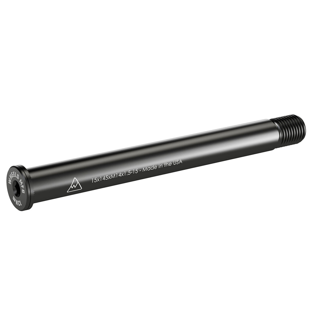 Wheels Mfg Thru-Axle, Front, 15mm, 1.5x145mm - Blk
