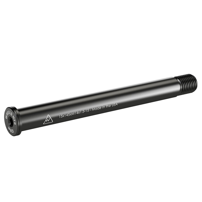 Wheels Mfg Thru-Axle, Front, 15mm, 1.5x145mm - Blk