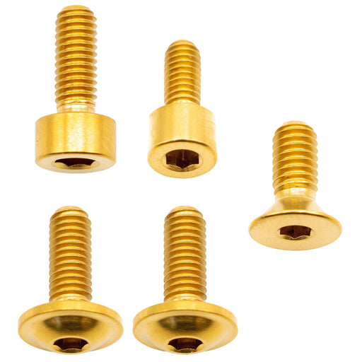 Better Bolts Fox 32 Fork Ti Bolt Kit, 2016-2024, Gold, 5/Count