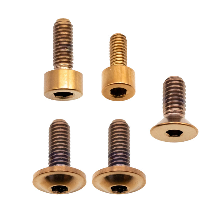 Better Bolts Fox 34 Fork Ti Bolt Kit, Grip/Rhythm, Copper, 5/Count