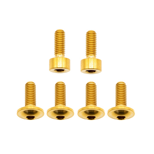 Better Bolts Fox 34SL Fork Ti Bolt Kit, Fit4/GripSL, Gold, 5/Count