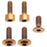 Better Bolts Fox 36 Fork Ti Bolt Kit, 2016-2020 Fit4, Copper, 5/Ct